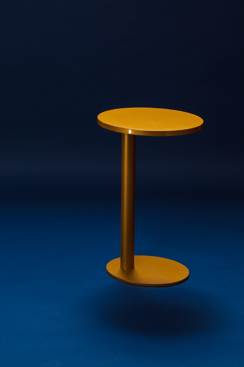 Dynamic Side Table Dynamic Side Table golden round rotating top table